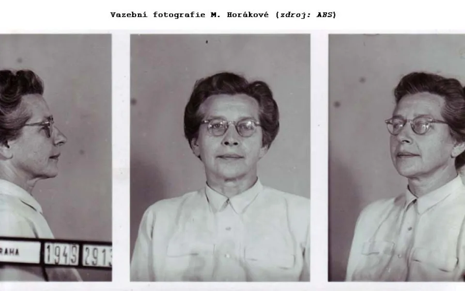Milada Horáková- foto ve vazební věznici
