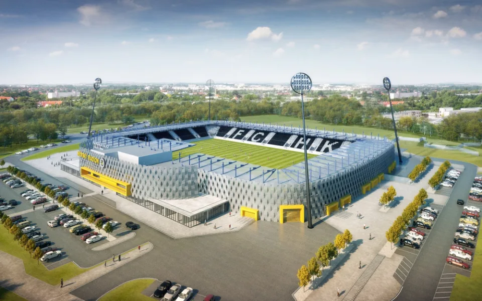 vizualizace stadionu v Malšovicích