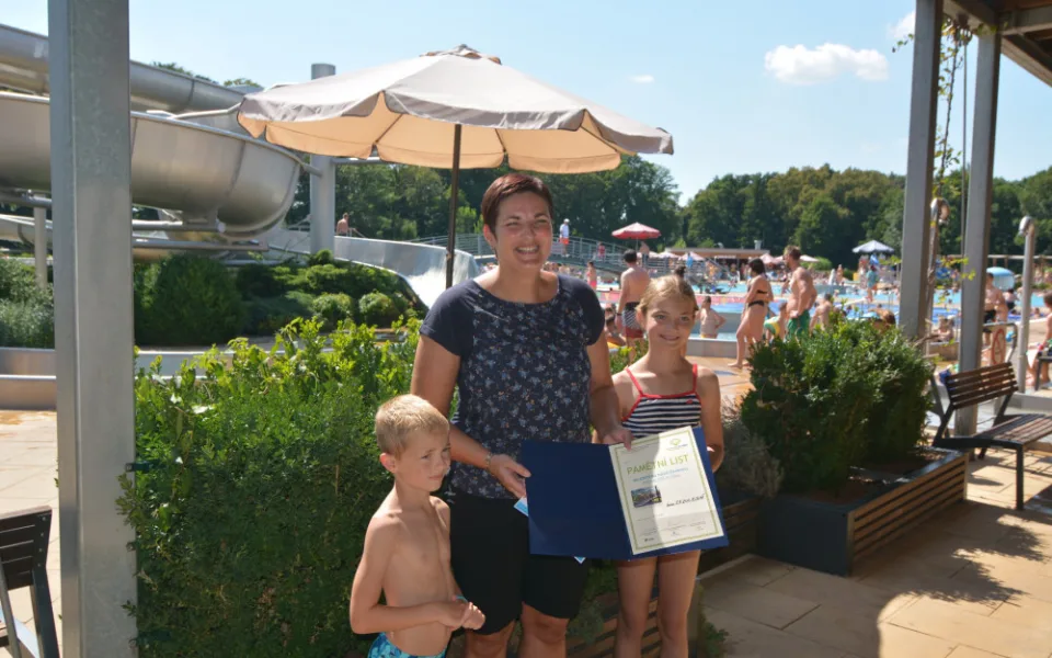 Koupaliště Flošna v Hradci Králové přivítalo miliontého návštěvníka