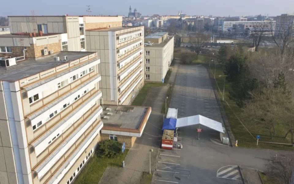 Odběrové centrum Fakultní nemocnice Hradec Králové - ilustrační foto