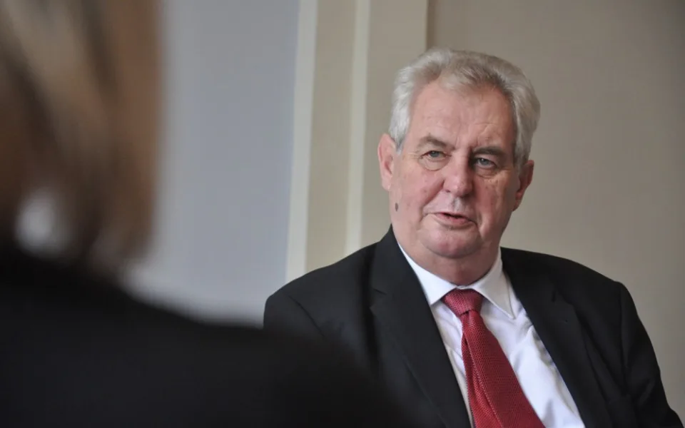 Prezident  ČR Miloš Zeman