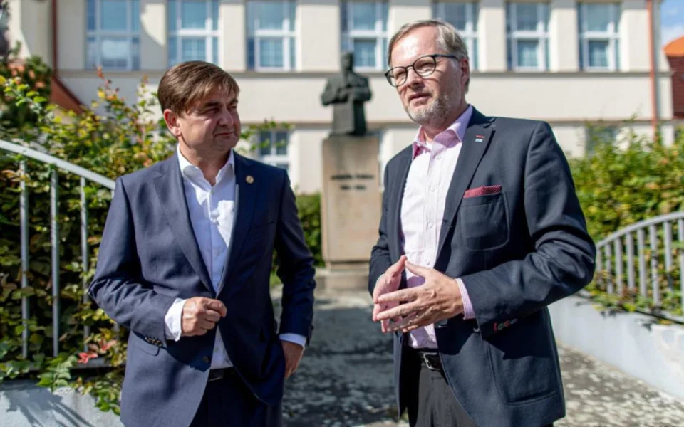 Petr Fiala s Martinem Červíčkem.