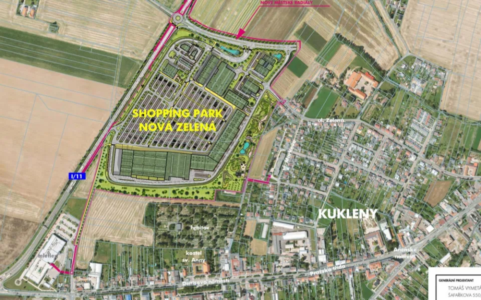 Kraj nařídil podrobnou studii pro stavbu nového Shopping Parku Nová Zelená. Občané budou mít možnost vznést své připomínky