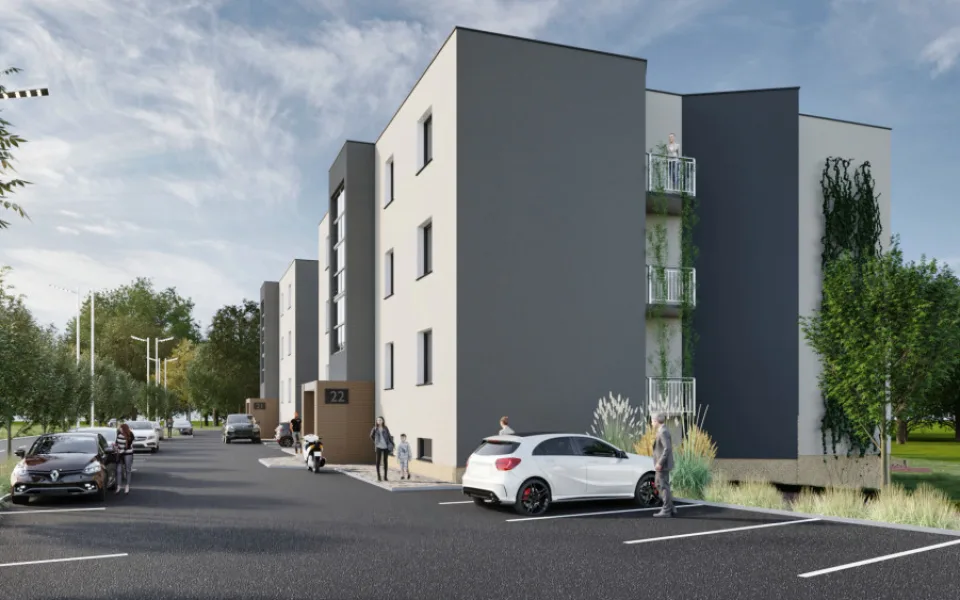 Vedle nemocnice v Náchodě vyrostou další čtyři moderní bytovky. Město našlo nové investory