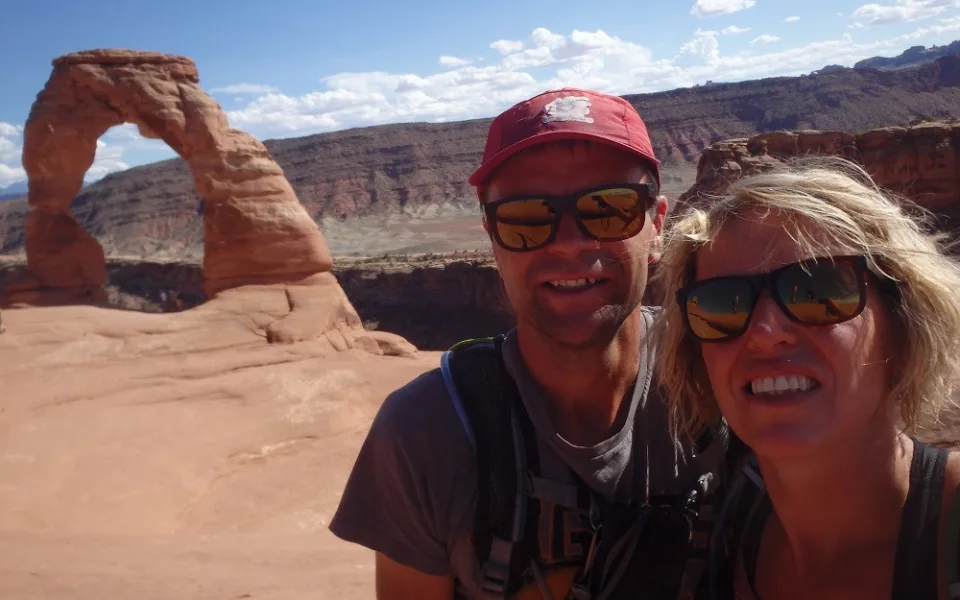 Se ženou Pavlínou,, Arches NP, Utah, USA