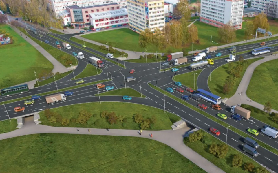 Hradecká křižovatka Mileta se má začít stavět příští rok. Jak bude vypadat?