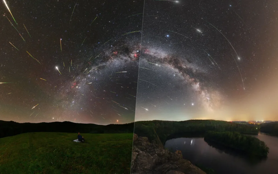 Fotkou dne NASA vybrala snímek pořízený na Seči. Zachycuje Perseidy