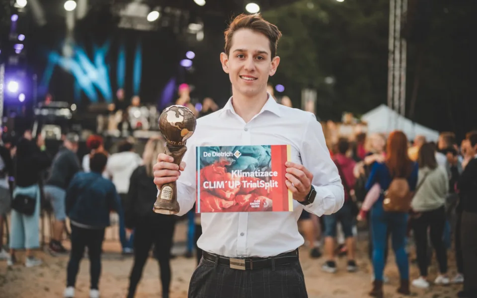 Vítěz kategorie Vzduch, studentský start-up Lufio a jeho spoluzakladatel Josef Tatíček