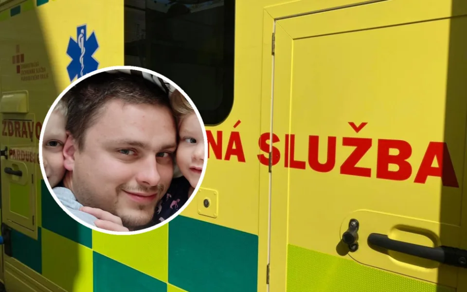 Záchranář Lukáš přišel o manželku, doma má tři malé děti a hypotéku. Kolegové mu uspořádali sbírku