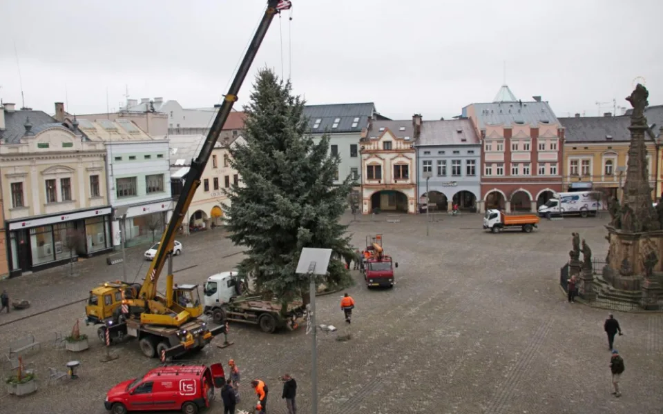 Dvůr Králové nad Labem hledá vánoční strom na náměstí T. G. Masaryka