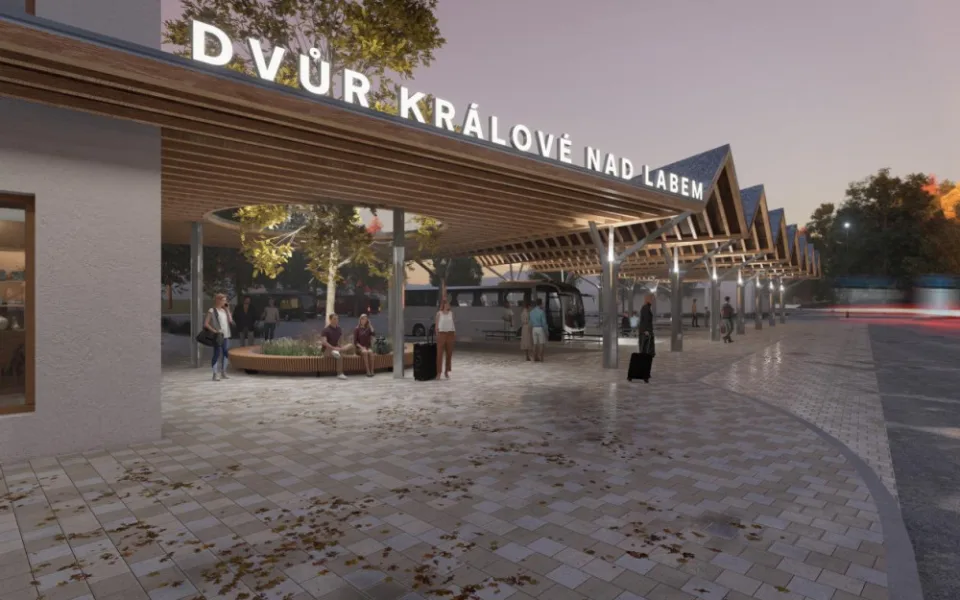 OBRAZEM: Jak bude vypadat nové autobusové nádraží ve Dvoře Králové nad Labem?