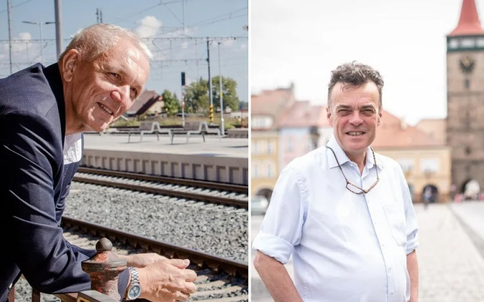 vlevo Jaromír Dědeček, vpravo Tomáš Czernin