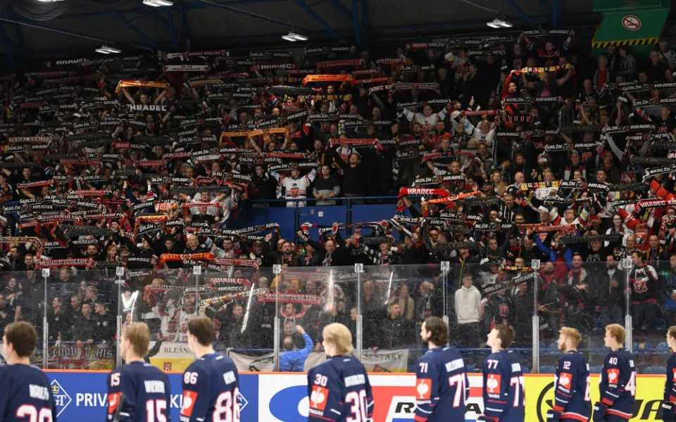 Hokejisté Hradce Králové vyhráli v Berlíně 7:3 a jsou v play off Ligy