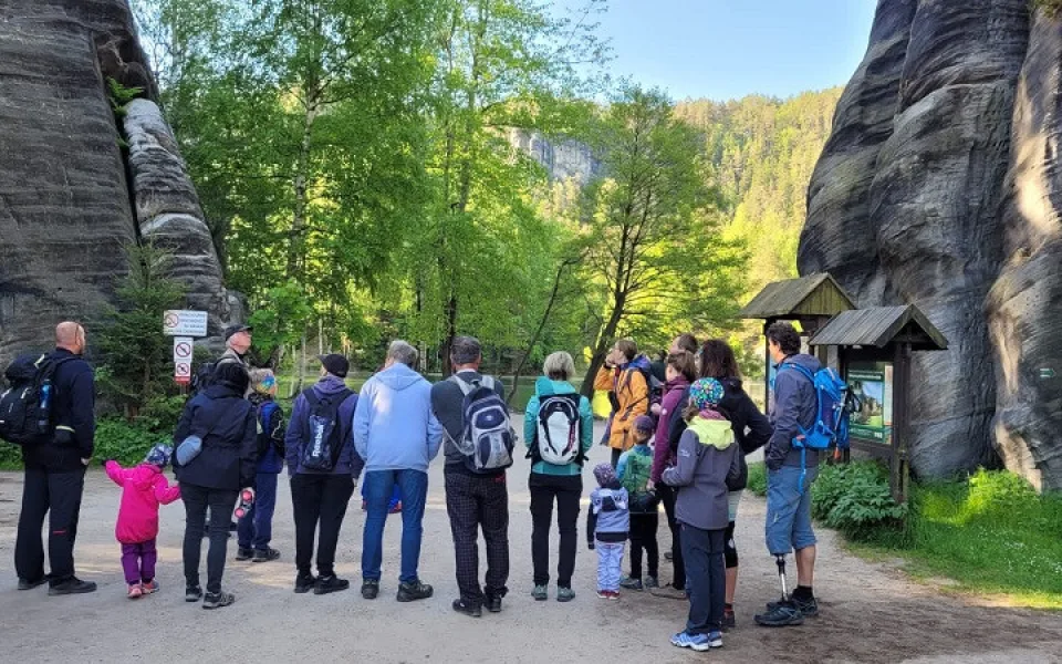 Turisté v Adršpachu