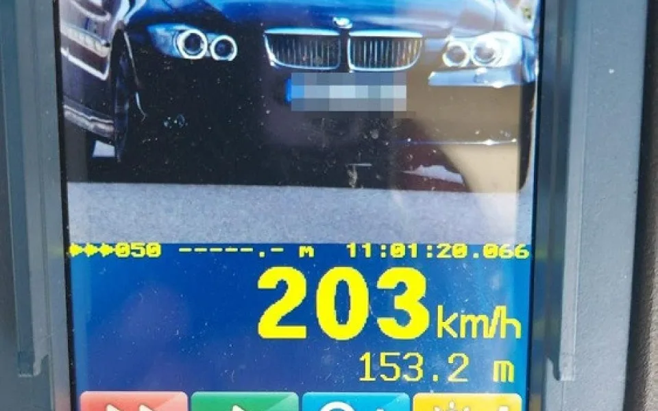 Muž, který jel 203 km/h