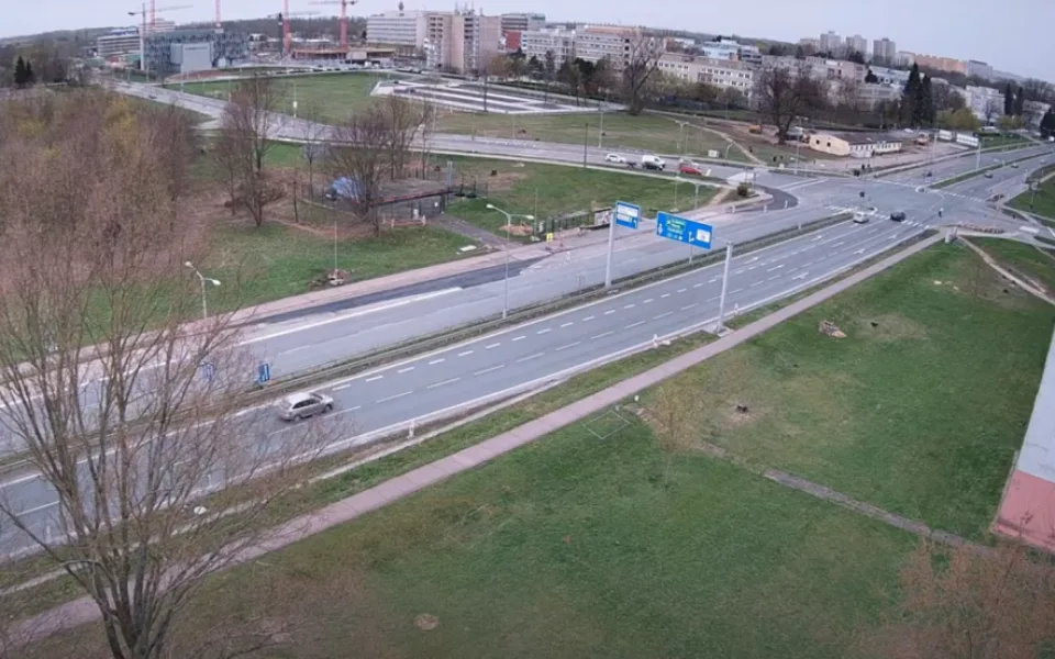 Sledujte rekonstrukci křižovatky Mileta v Hradci Králové on-line