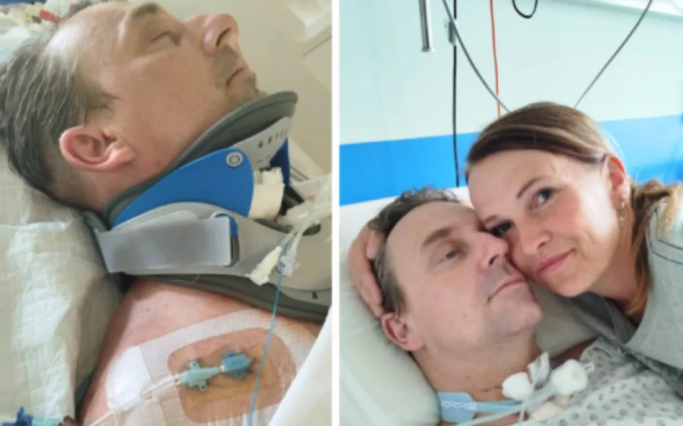 Policisté pořádají sbírku pro kolegu. Po skoku do bazénu bojuje o život