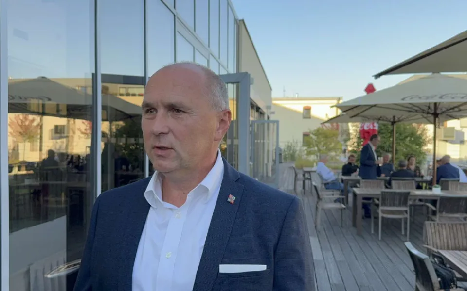 Petr Koleta ve volebním štábu