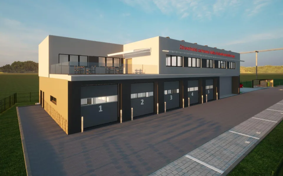 Královéhradecký kraj staví novou základnu záchranné služby v Jičíně