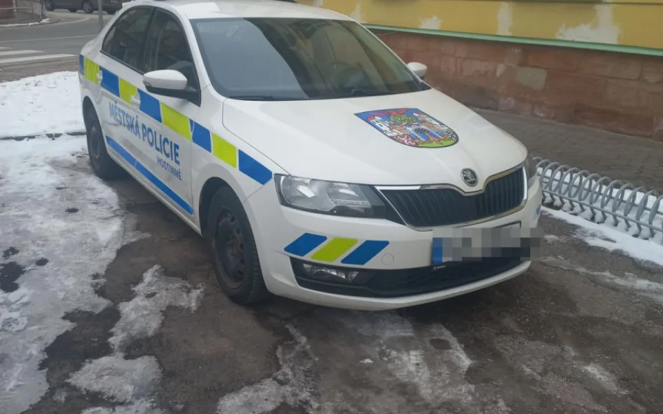 Mladík skočil na auto strážníků. Za způsobené škody může na rok do vězení