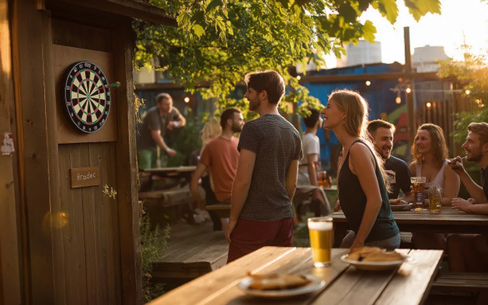 K létu v Hradci patří zahrádky, pivo… a šipky