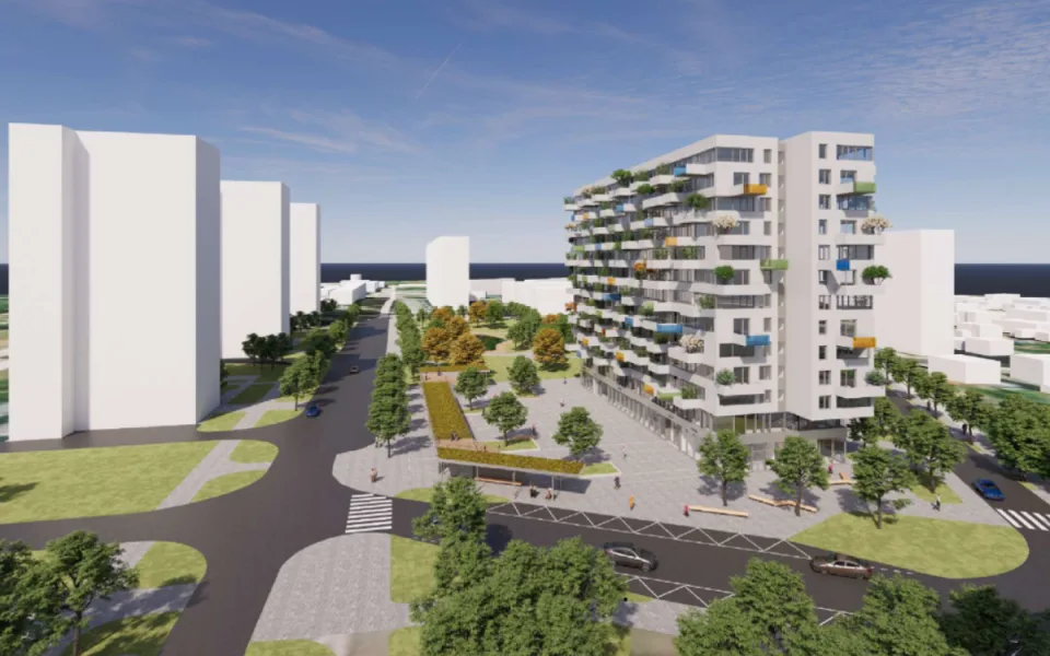 V Hradci Králové vyroste nový komplex. Nabídne přes 150 bytů ve 13 patrech