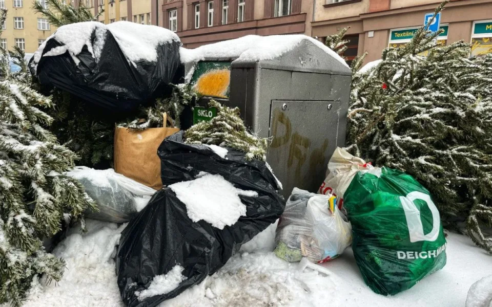Lidi v Hradci Králové štvou krávy, rozbité silnice i přeplněné koše