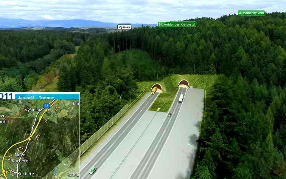 Konečně se kopne. Stavba dálnice D11 z Jaroměře do Trutnova začne už zítra
