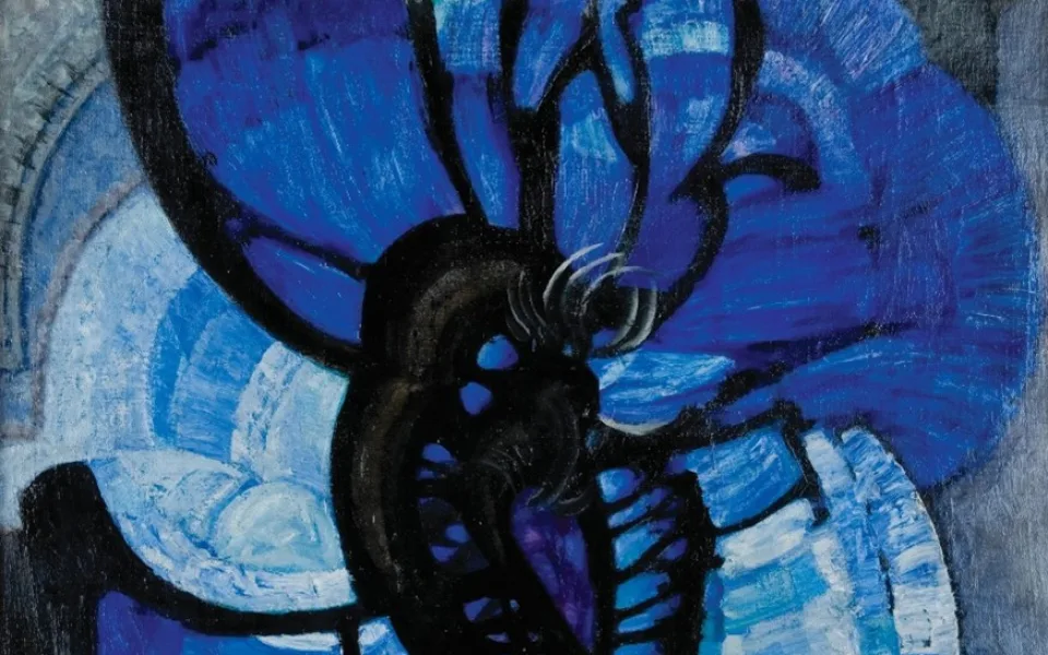 František Kupka: Čáry, plochy, hloubka II., 1913 olej na plátně,