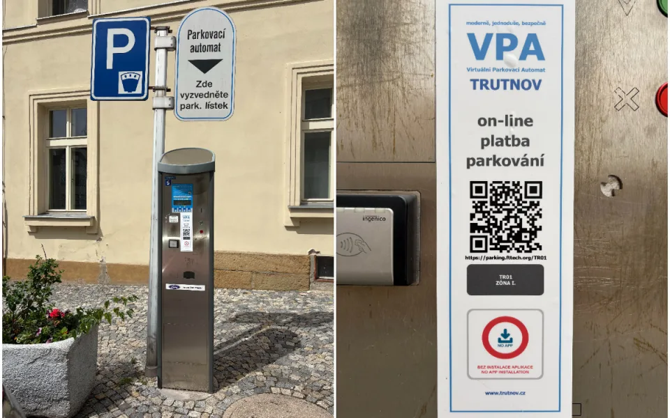 Stačí mobil. Řidiči v Trutnově mohou nově parkovat pomocí virtuálního automatu