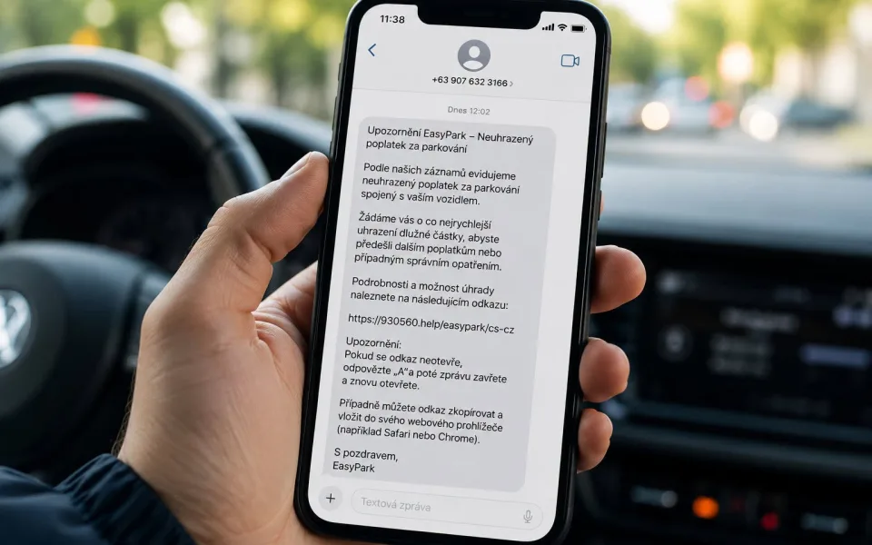 Dorazila vám SMS o pokutě za parkování? Může jít o past
